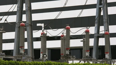 Electrical power distribution network, energy grid Stock Footage 99934205