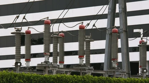 Electrical power distribution network, energy grid Stock Footage 99934357