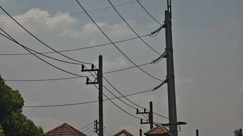 Electrical power distribution system Stock Photos