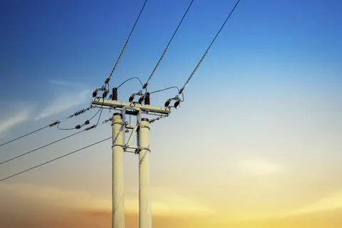 Electrical power grid Stock Photos