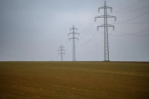 Electrical Power-Line Stock Photos