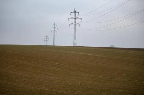 Electrical Power-Line Stock Photos