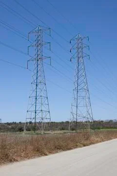 Electrical Power Lines Stock Photos