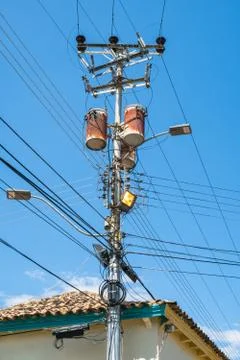 Electrical Power lines Stock Photos