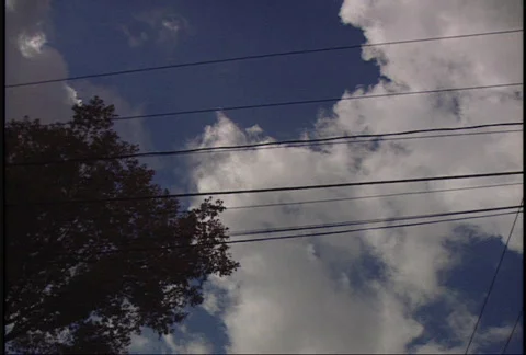 Electrical Power Lines - Push Stock Footage 95536