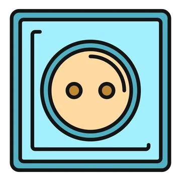 Electrical power outlet plug connecting energy icon Ilustración de archivo