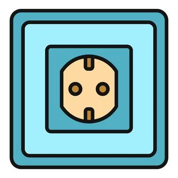 Electrical power outlet plug connecting to energy source Stock Illustration
