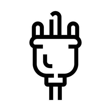 Electrical power plug connecting energy concept icon Stock Illustration