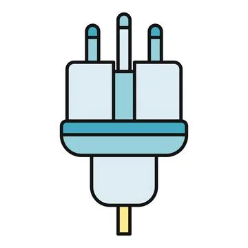 Electrical power plug connecting for energy concept Stock Illustration