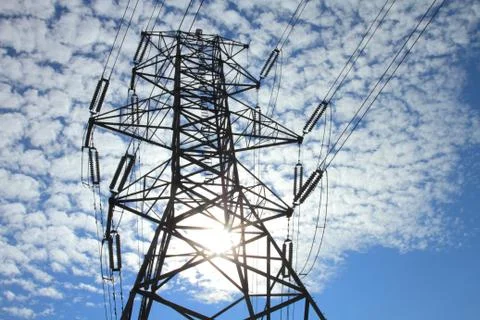 Electrical power pylon Stock Photos
