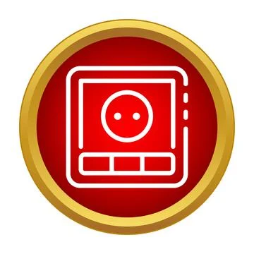 Electrical power socket icon providing energy supply Stockillustratie