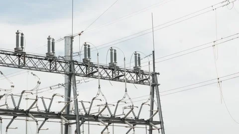 Electrical power substation Stock Footage 336618374