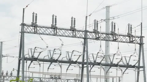 Electrical power substation Stock Footage 336619740