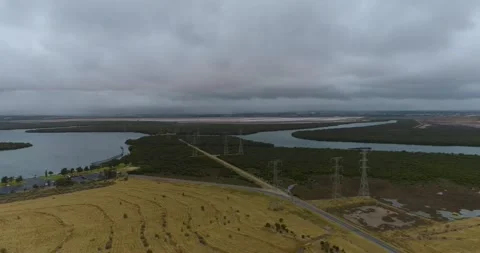 Electrical Power Towers 2 Stock Footage 168154567