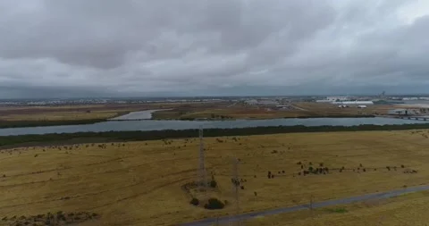 Electrical Power Towers Stock Footage 168154411