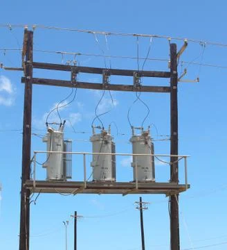 Electrical Power Transfomers Stock Photos
