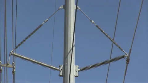 Electrical powerlines energy consumption in North America Vidéo 194592943