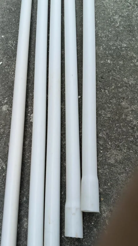 Electrical PVC pipes. 库存影片 325698686
