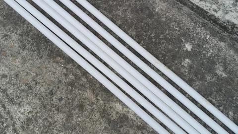 Electrical PVC pipes. Видео 325698773