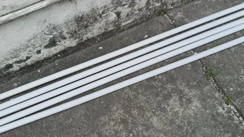 Electrical PVC pipes. 库存影片 325698777