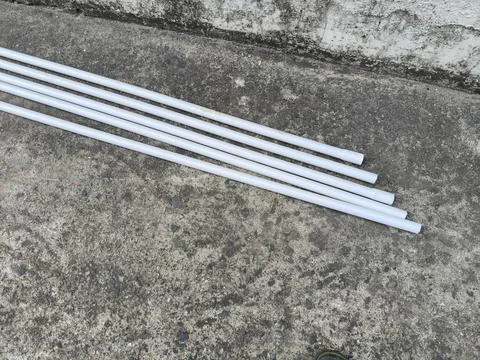 Electrical PVC pipes. Stock Photos