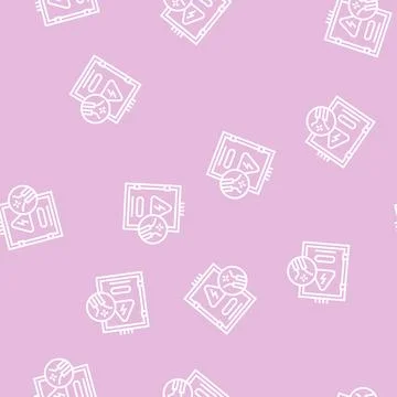 Electrical repair line seamless pattern 스톡 일러스트