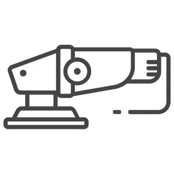 Electrical sander icon on white background Stock Illustration