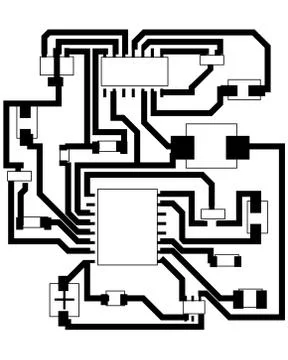 Electrical scheme Stockillustratie
