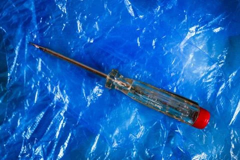 Electrical screwdriver object photo isolated flat ay product sho with text .. Stock Photos