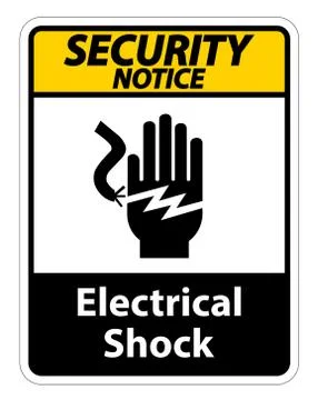 Electrical Shock Electrocution Symbol Sign Isolate On White Background,Vector Ilustración de archivo