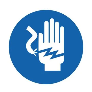 Electrical Shock Electrocution Symbol Sign, Vector Illustration, Isolate  Stock Illustration