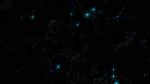 Electrical signals in a changing grid on a black background. Stock Footage 237487842