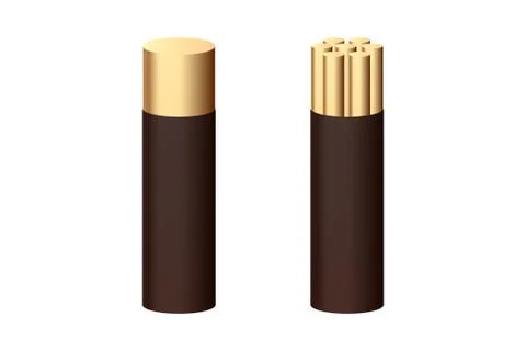 Electrical single multicore cable. Stock Illustration
