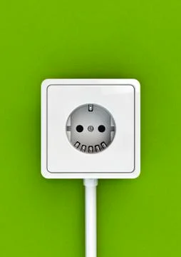 Electrical socket face Illustrazione stock