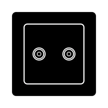 Electrical socket icon design Stock Illustration