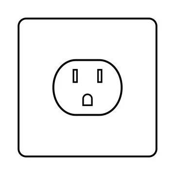 Electrical socket icon design Stock Illustration