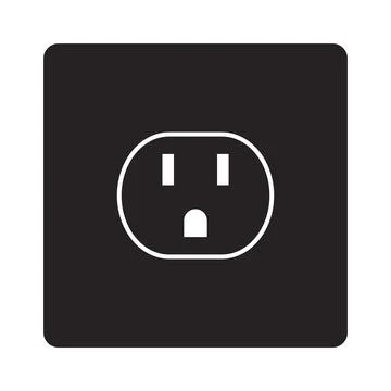 Electrical socket icon design Stock Illustration