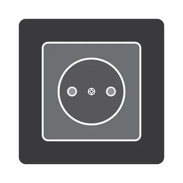Electrical socket icon design Stock Illustration