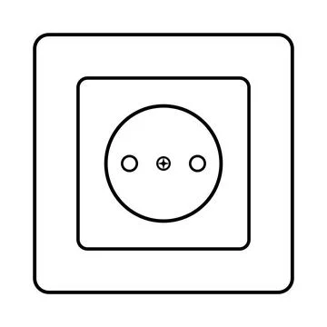 Electrical socket icon design Stock Illustration