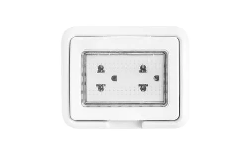 Electrical socket plug  Isolated on White Background Stock Photos
