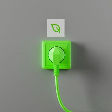 An electrical socket in the wall in the apartment of the house. Stock Illustration