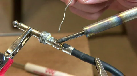 Electrical soldering Stock Footage