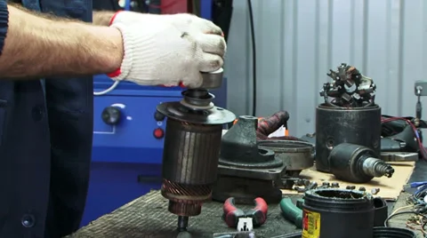 Electrical starter Stock Footage 33866788