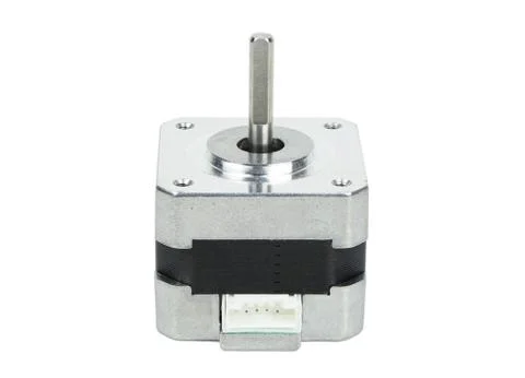 Electrical stepping / stepper motor isolated on white background. Stock Photos