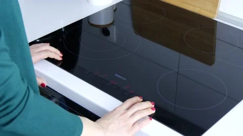 Electrical Stove Surface On Video stock 46914006