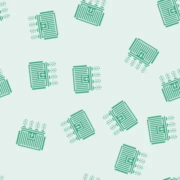 Electrical substation electrical engineer glyph seamless pattern Stock Illustration