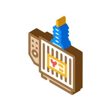 Electrical substation electrical engineer isometric icon vector illustration Stock Illustration