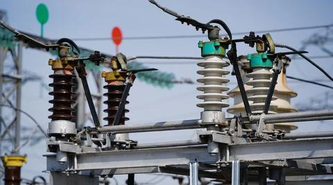 Electrical substation - electrical installation. Stock-Fotos