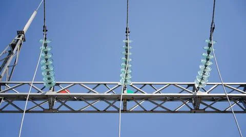 Electrical substation - electrical installation. Stockfoto's