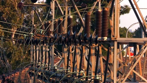 Electrical substation Stock Footage 86220226